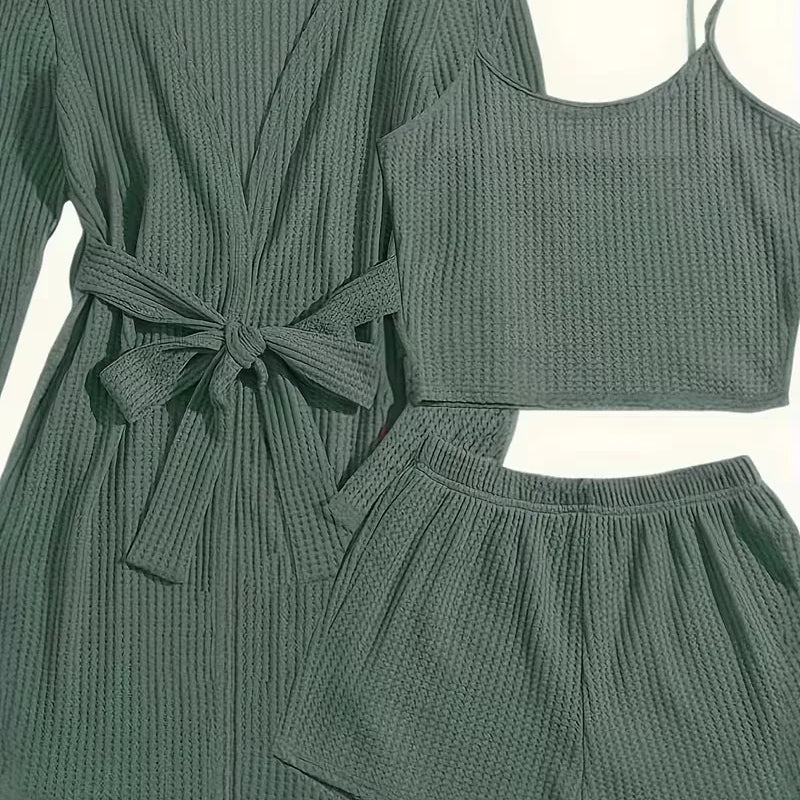 Trzyczęściowy Zestaw Loungewear Dla Kobiet