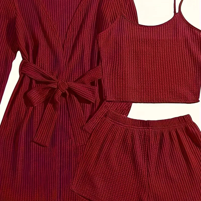 Trzyczęściowy Zestaw Loungewear Dla Kobiet