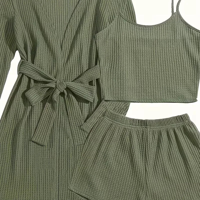 Trzyczęściowy Zestaw Loungewear Dla Kobiet