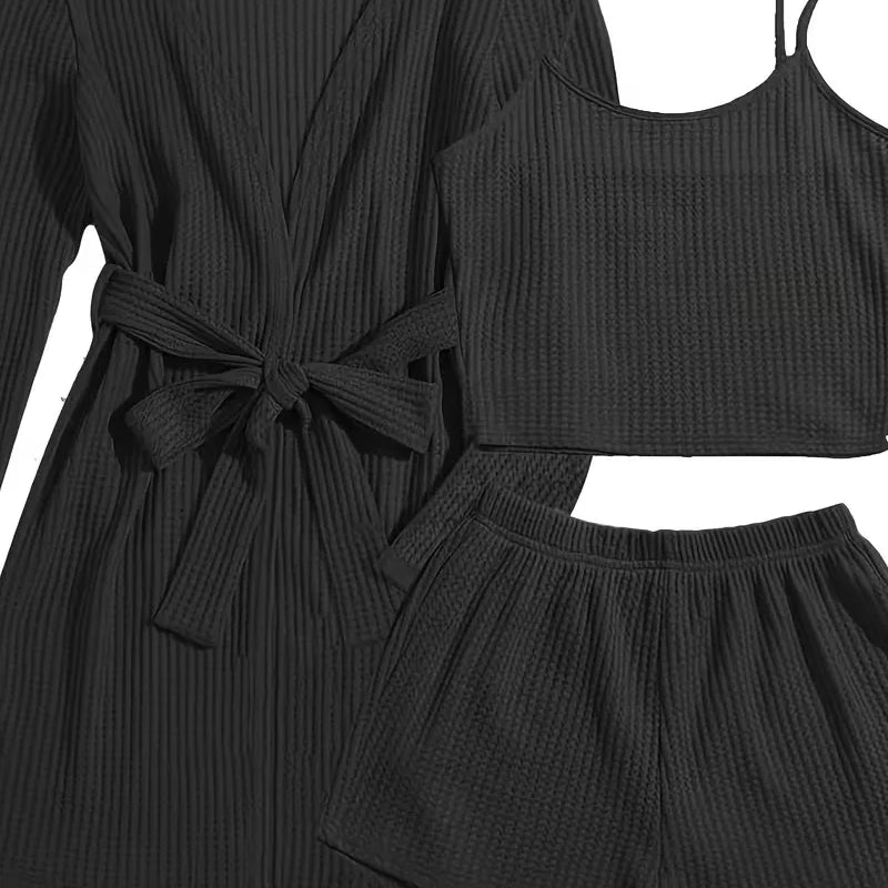 Trzyczęściowy Zestaw Loungewear Dla Kobiet