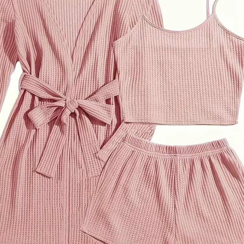 Trzyczęściowy Zestaw Loungewear Dla Kobiet