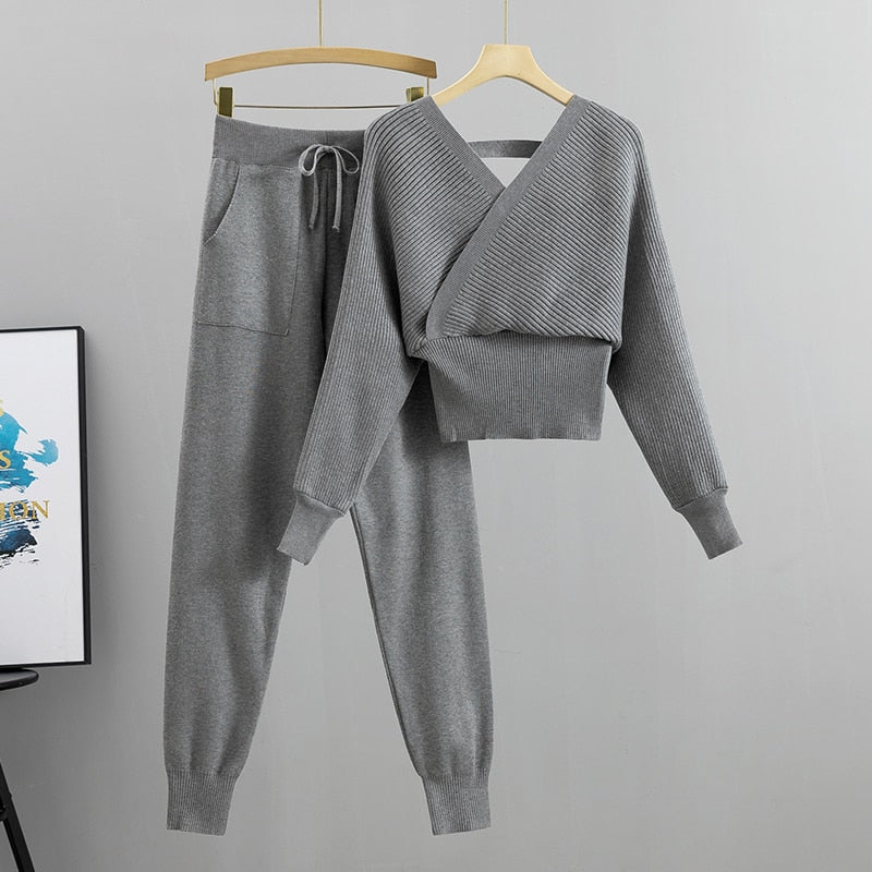 Komplet Sweter I Spodnie Dla Kobiet